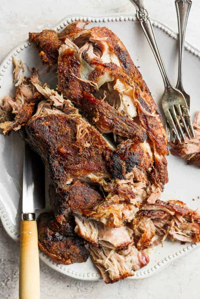 Pork shoulder roast pulled pork sale