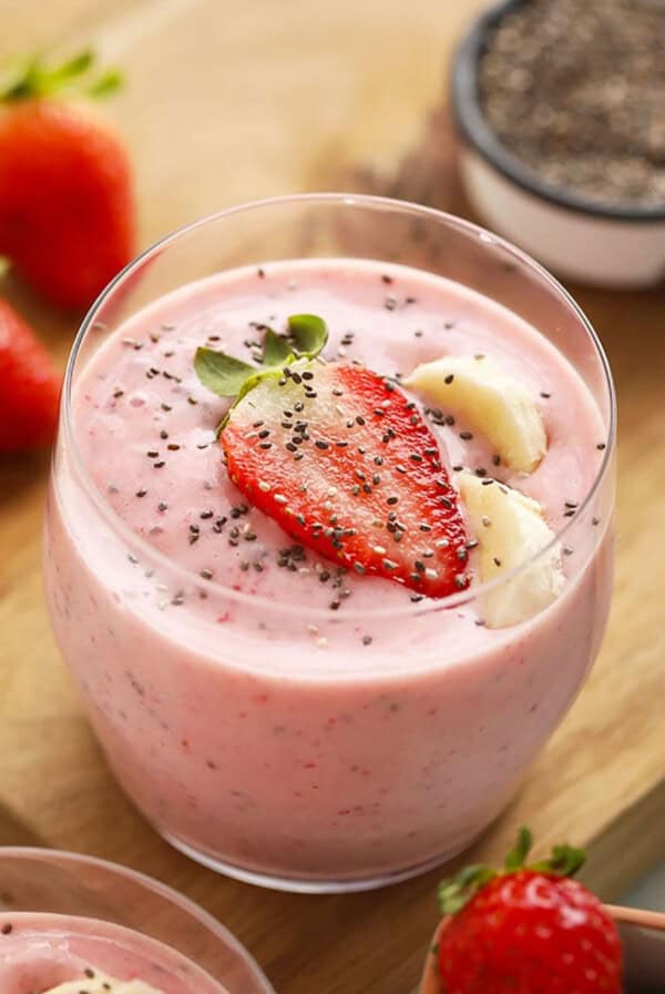 smoothie in glass