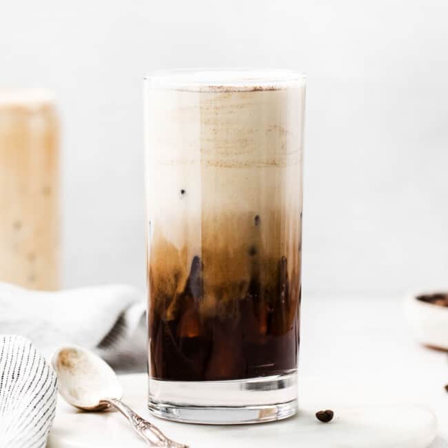 Pumpkin Cream Cold Brew (Starbucks Copycat Recipe!) - Fit Foodie Finds