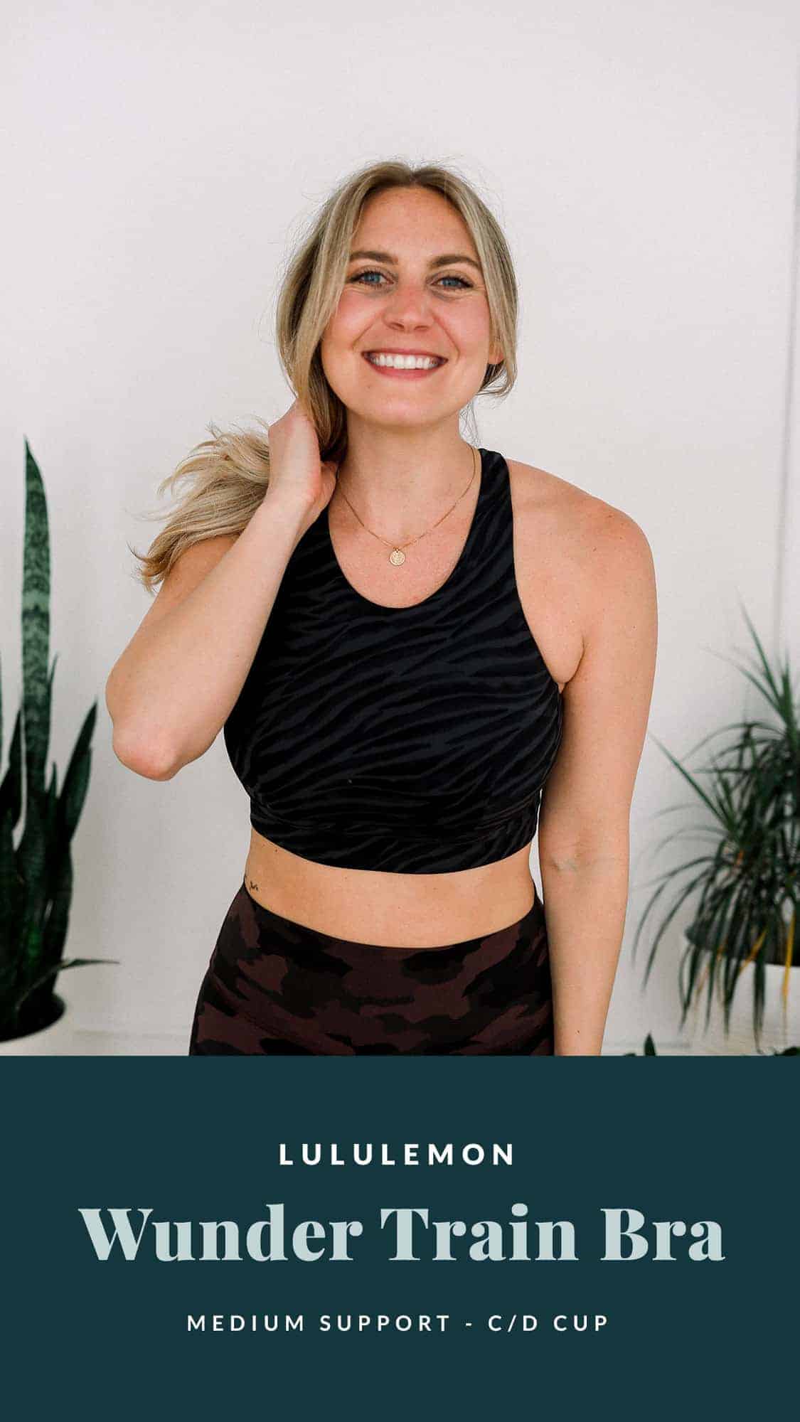 woman wearing sports bra.