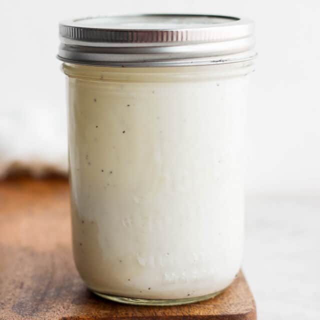 Caesar Dressing (No Raw Eggs!) - Fit Foodie Finds