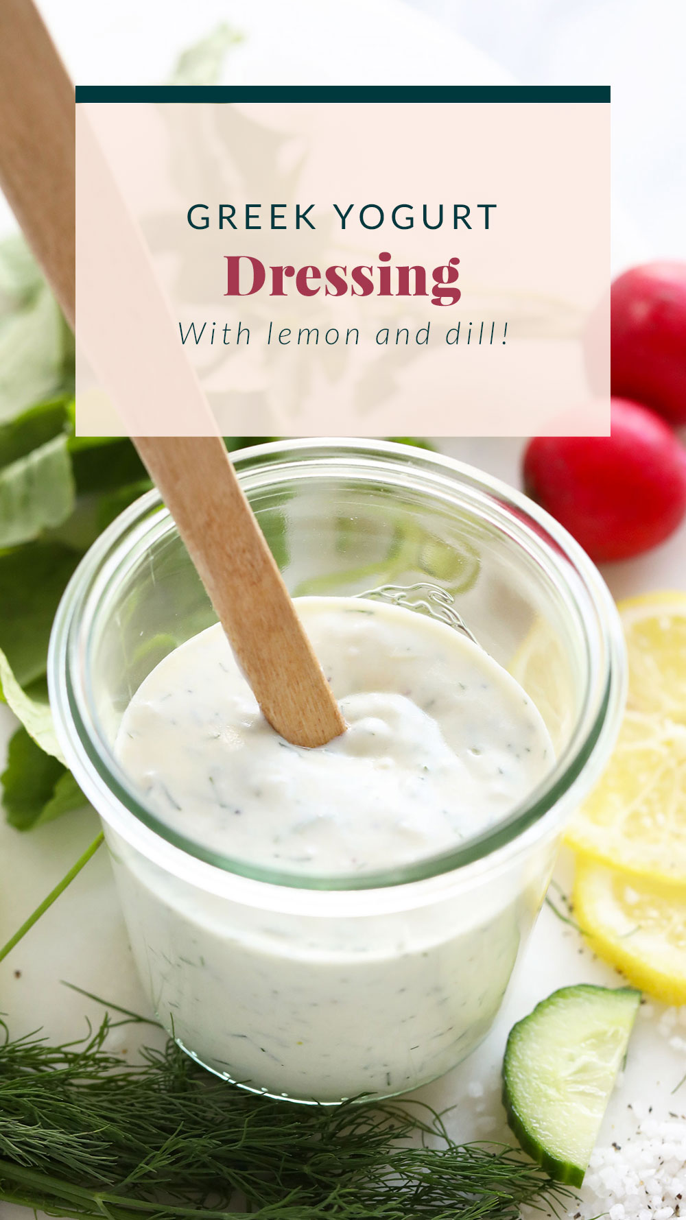 Greek Yogurt Dressing - Fit Foodie Finds