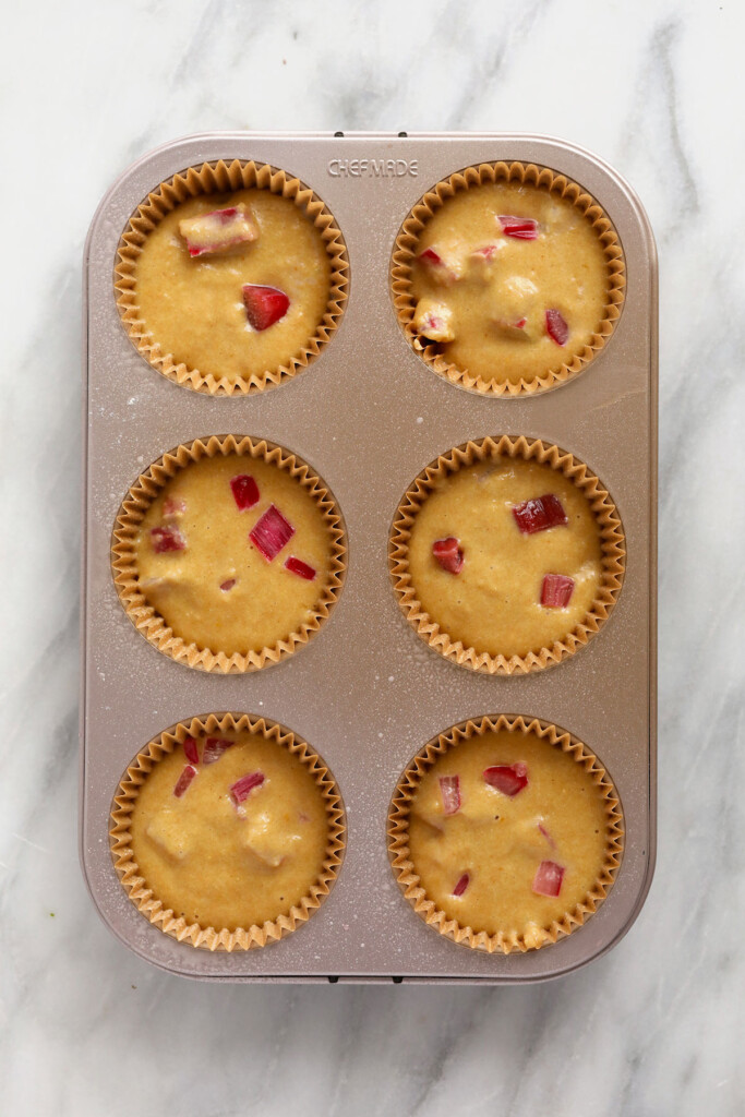 Rhubarb Muffins - Fit Foodie Finds