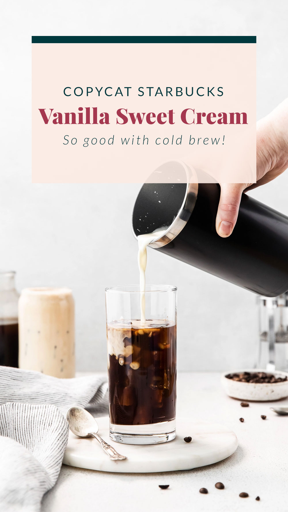 Sweet Cream Cold Foam Recipe Starbucks Copycat Fit Foodie Finds