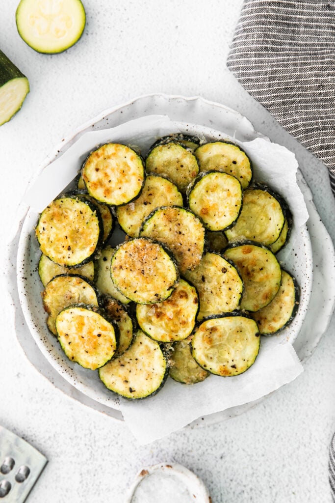 Simple Baked Zucchini (with Parmesan) - Fit Foodie Finds