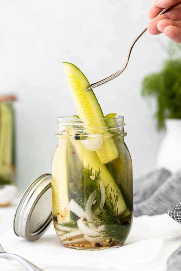 pickles in jar