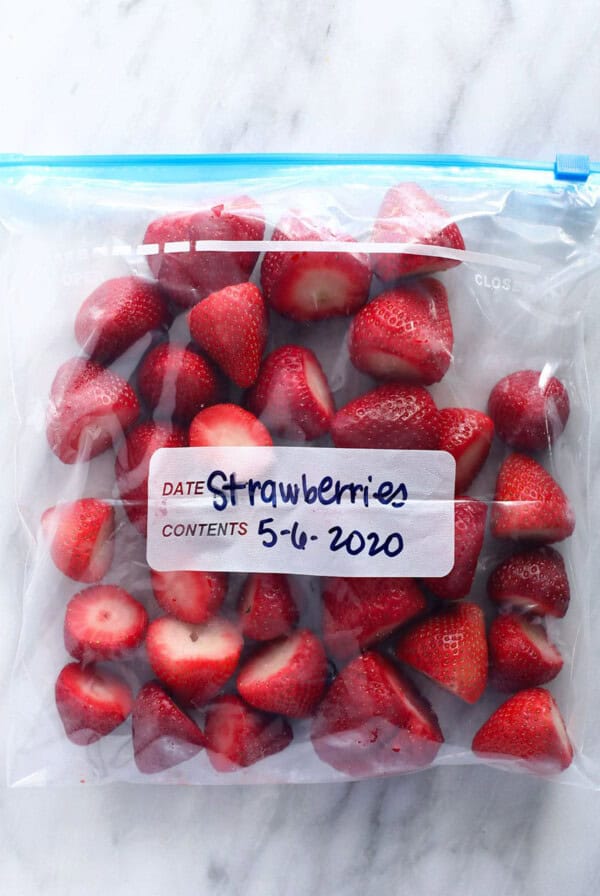 strawberries in bag