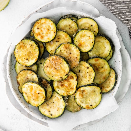 Baked Zucchini in a bowl.