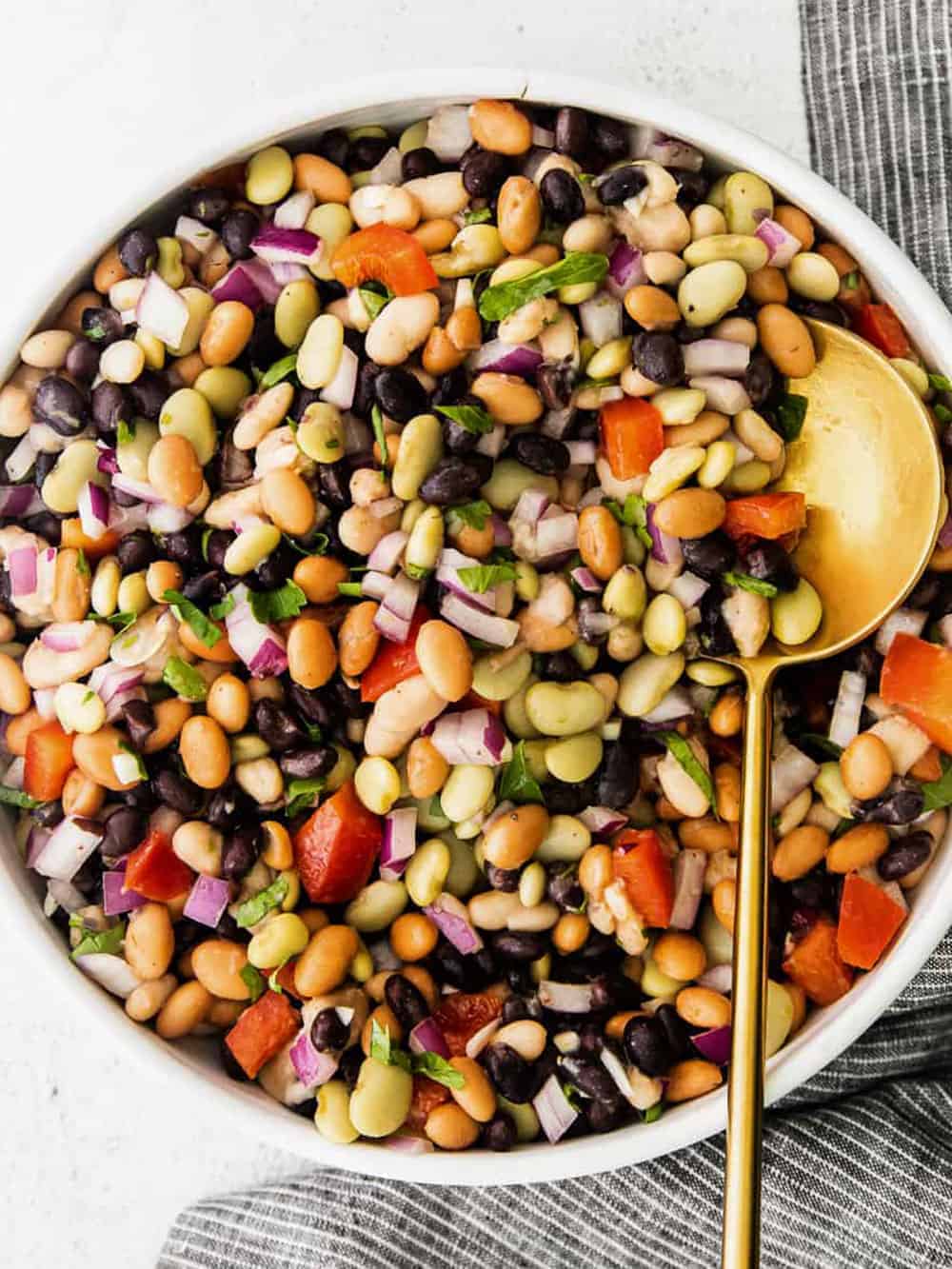 The Best Bean Salad - Fit Foodie Finds