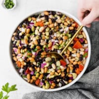 Bean salad in a bowl