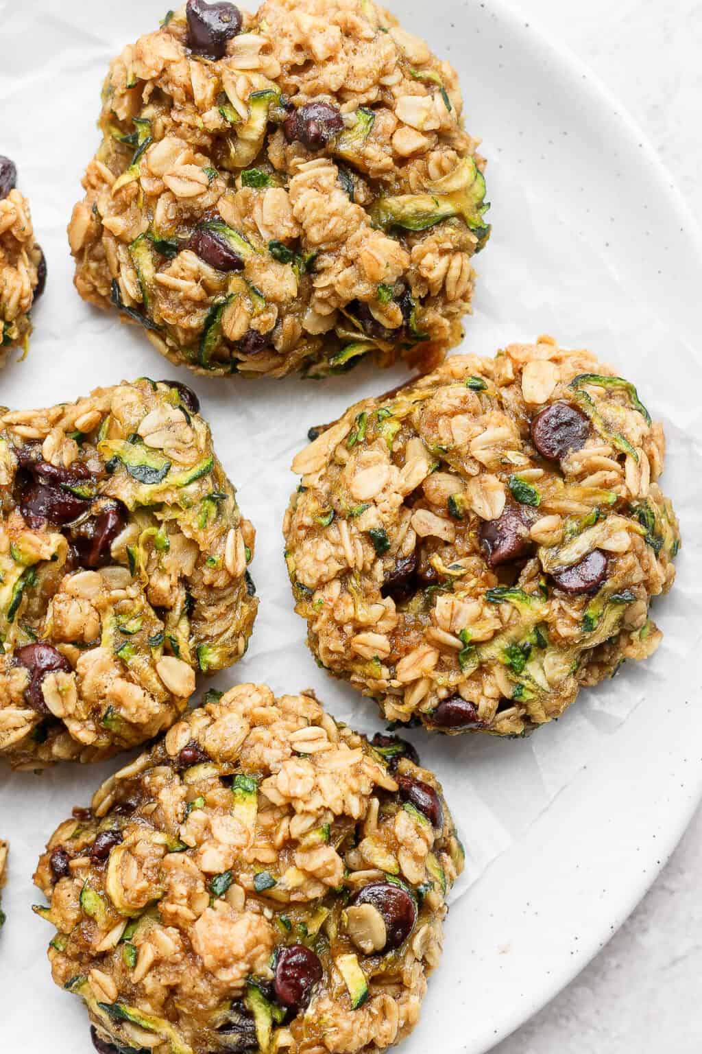 Zucchini Cookies W Oatmeal And Chocolate Chips Fit Foodie Finds 2530