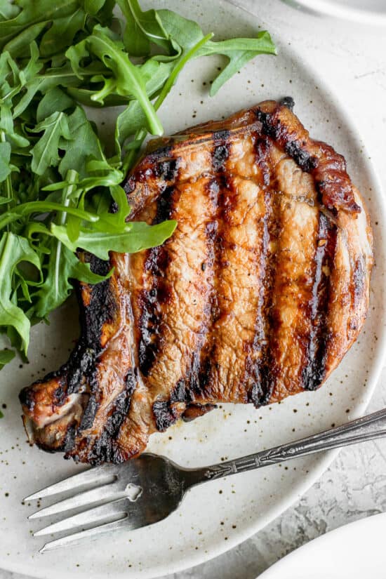 Juicy Grilled Pork Chops - Fit Foodie Finds