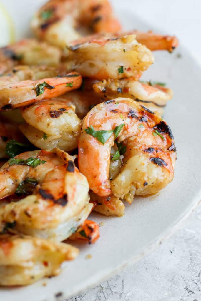 shrimp on plate.