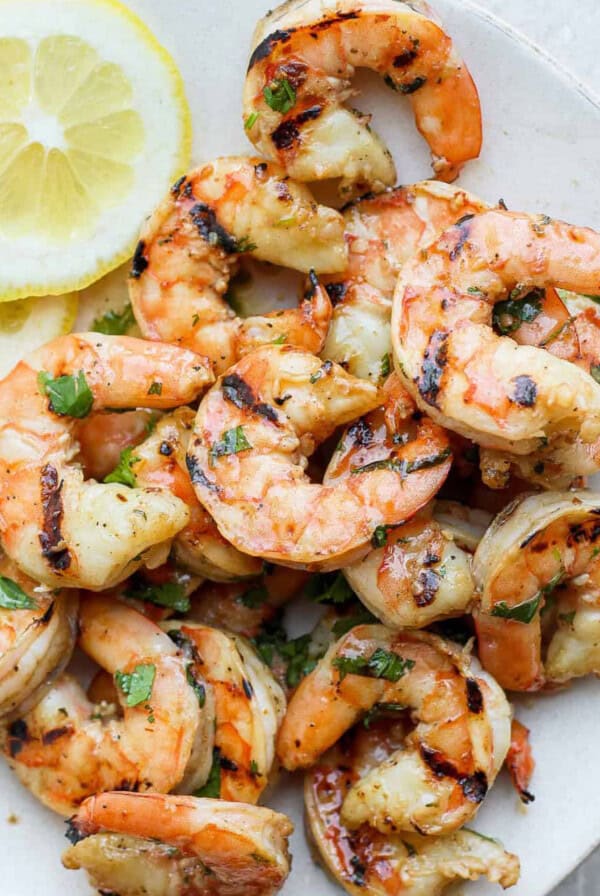 shrimp on plate.