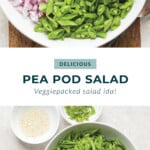 Ginger pea salad