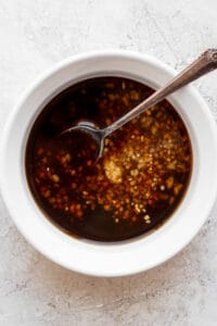 marinade in bowl.