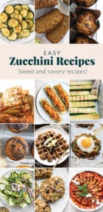 zucchini recipes in one image