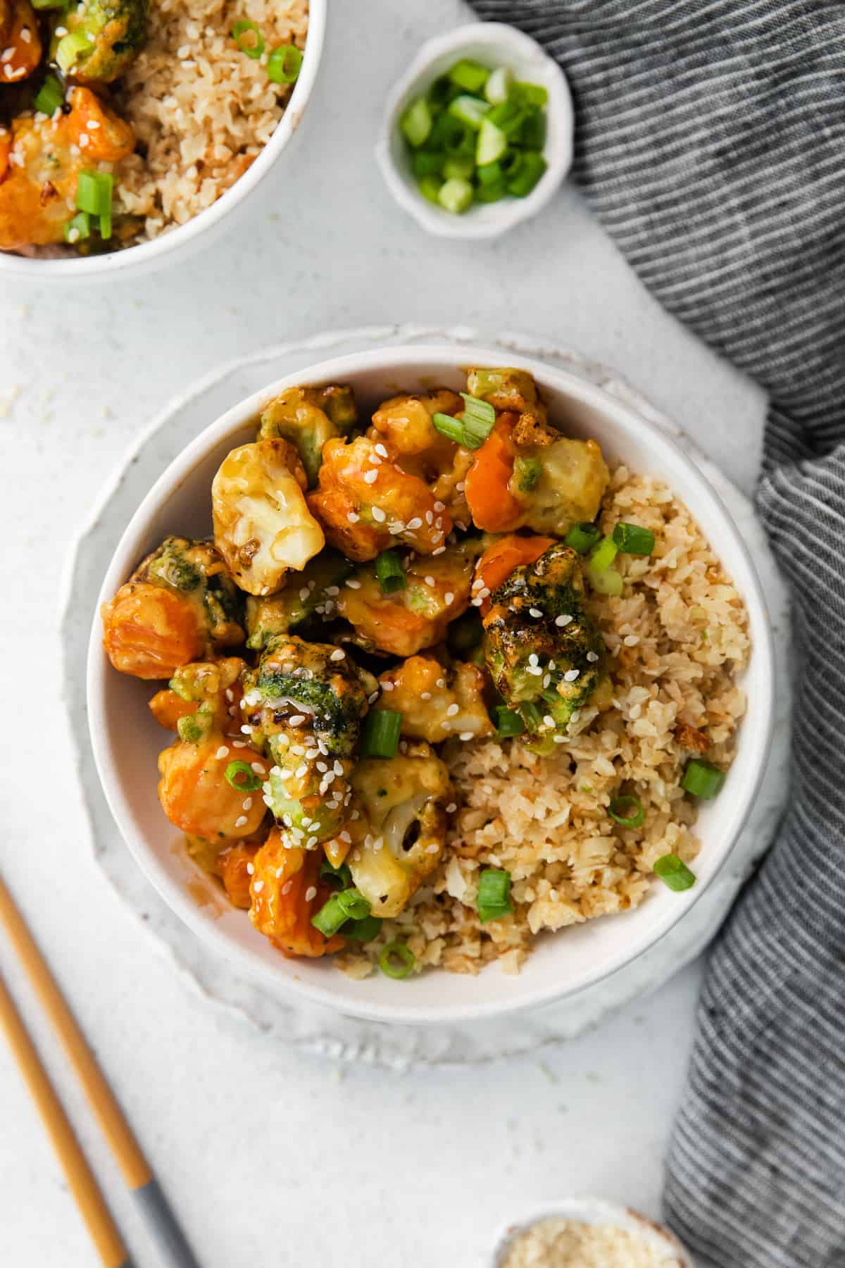 sweet and sour frozen veggies in bowl