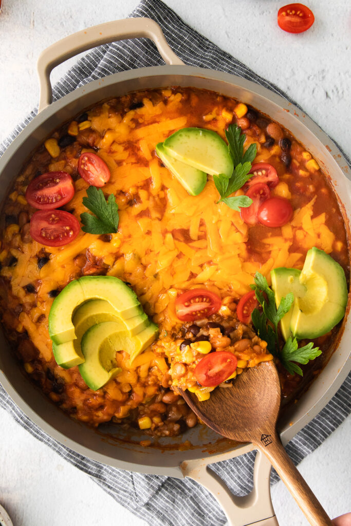 One Pan Taco Rice (+Video) - The Country Cook