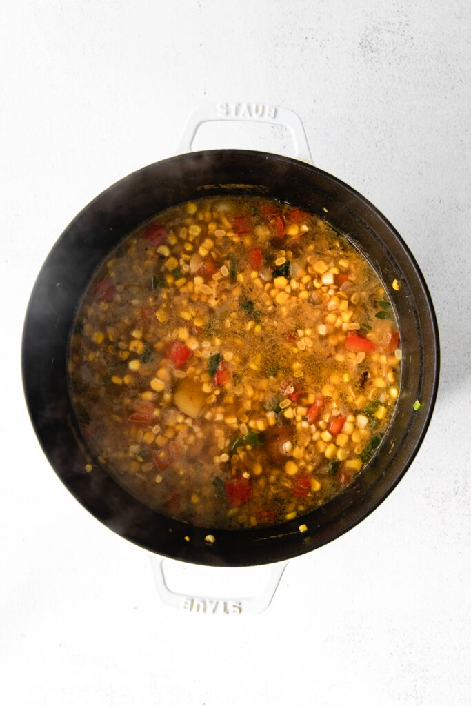 soup in Dutch oven