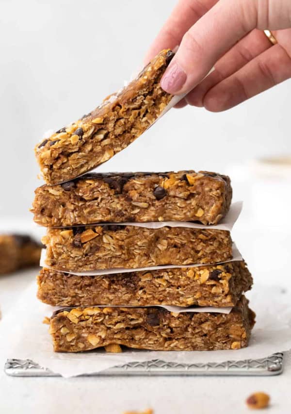 stack of granola bars