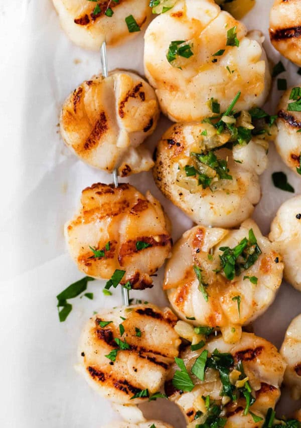 grilled scallops