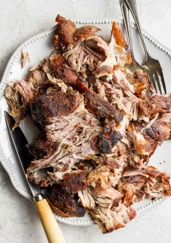 shredded pork on plate