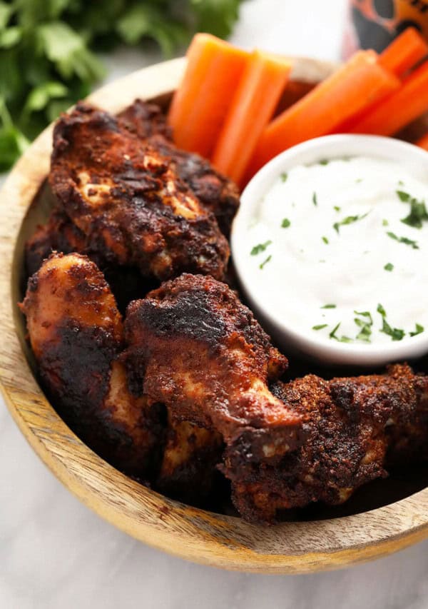 chicken wings in bowl