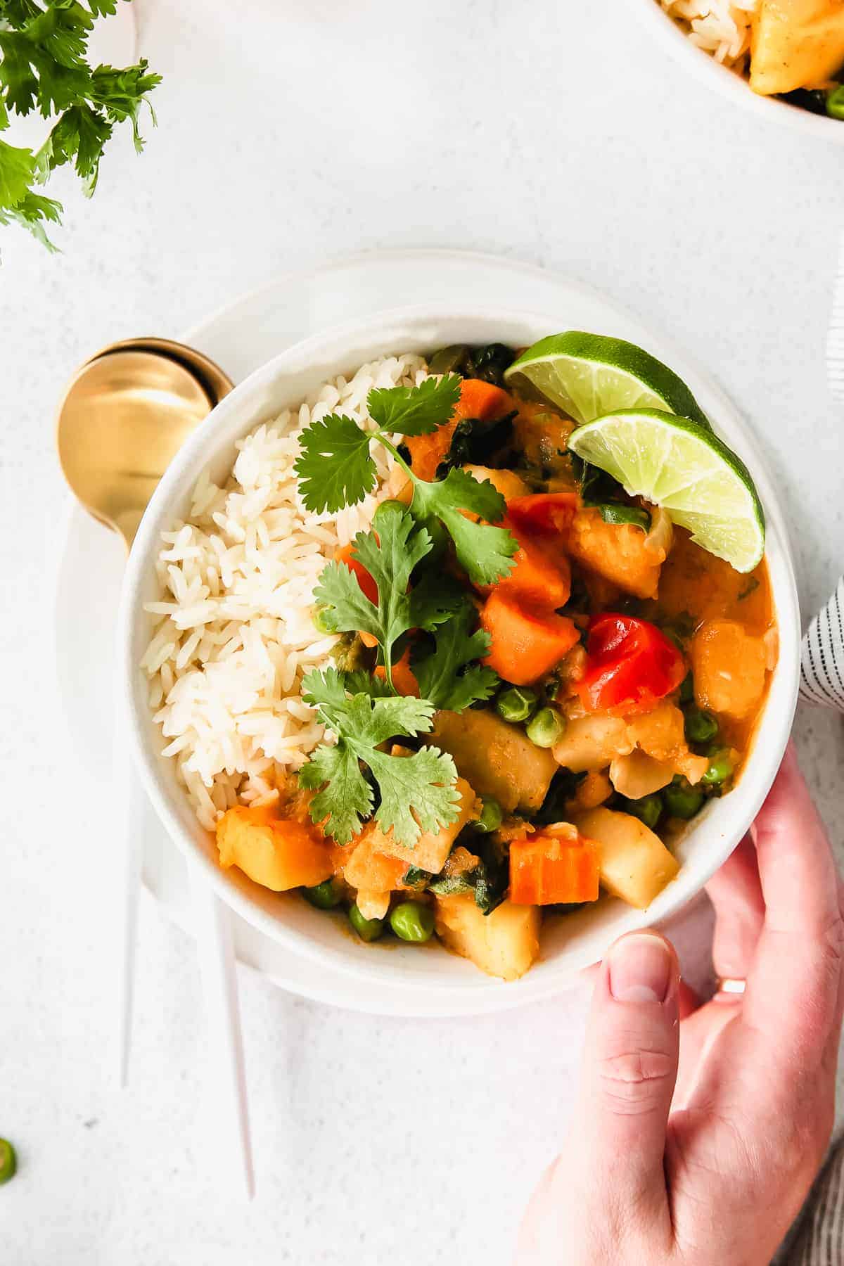 pumpkin curry in bowl