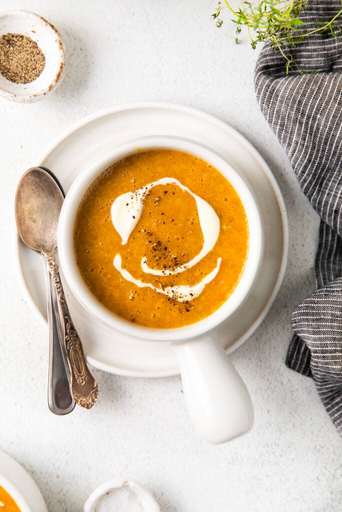 Roasted Butternut Squash Soup - Cooking For My Soul