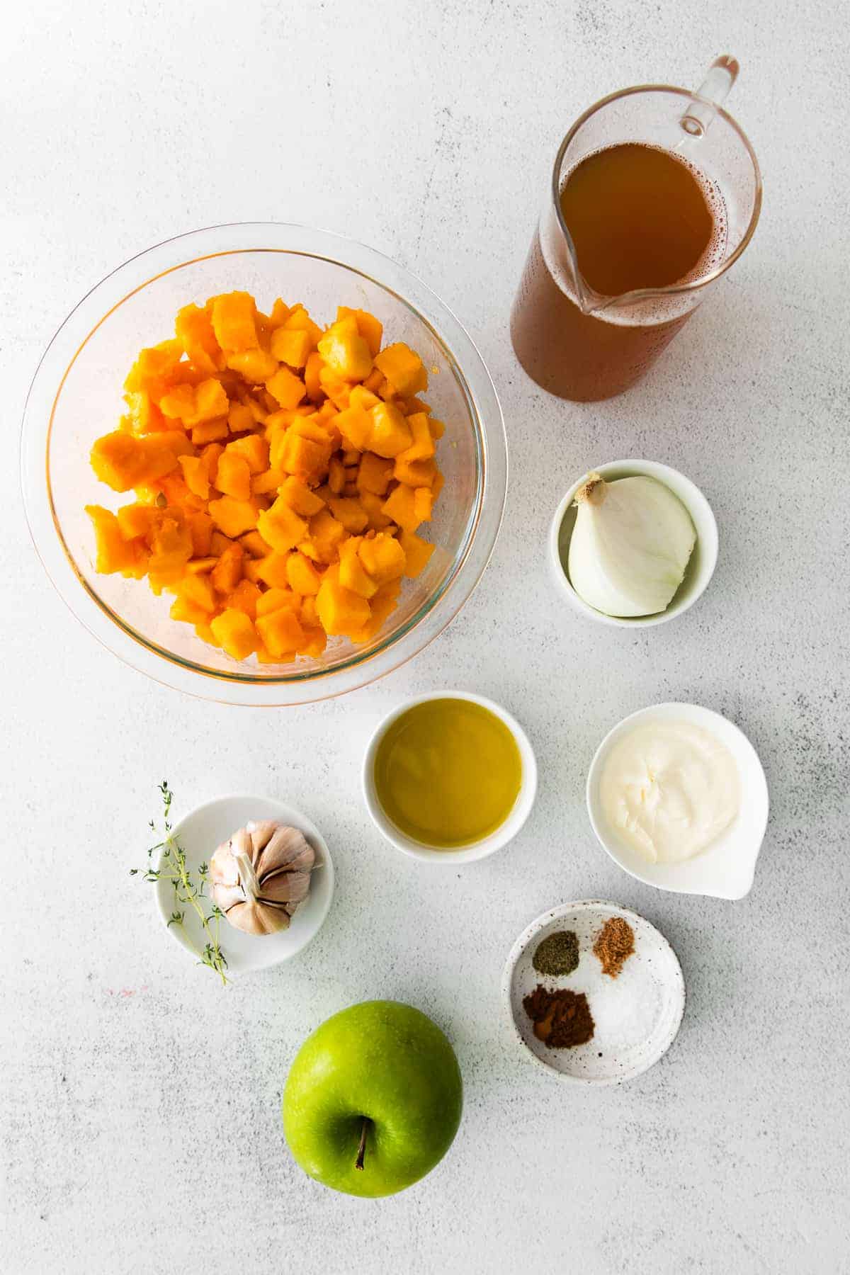 ingredients on countertop