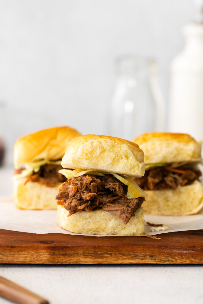 pulled pork on bun