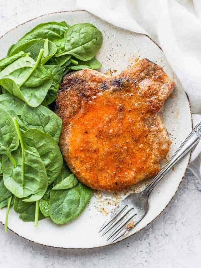 Juicy Oven Baked Pork Chops - Fit Foodie Finds