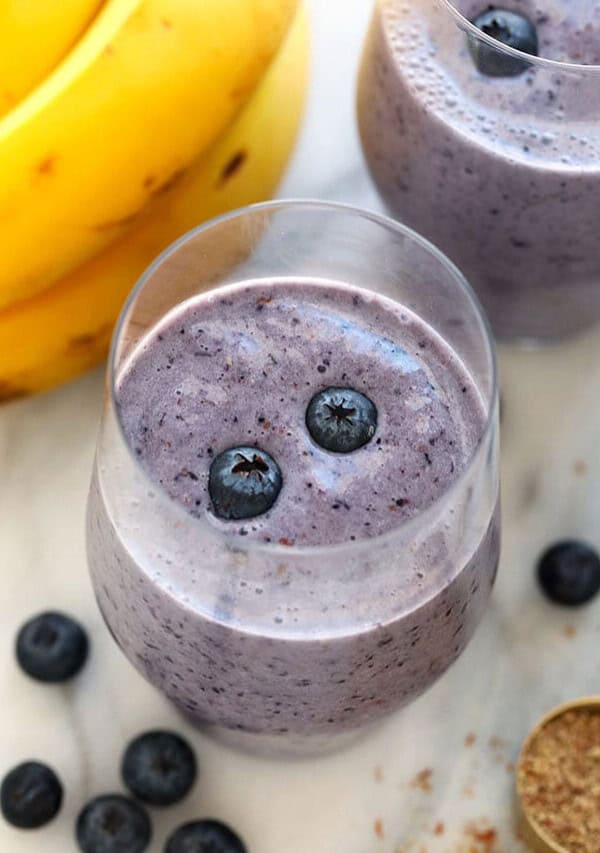 smoothie in glass