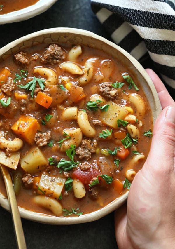 Instant Pot Hamburger Soup