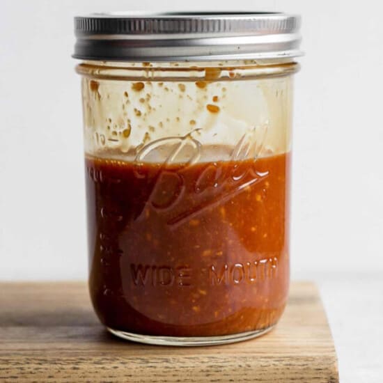 sauce in jar