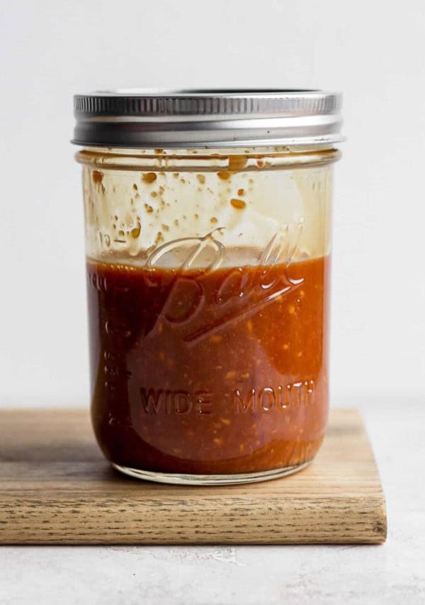 sauce in jar