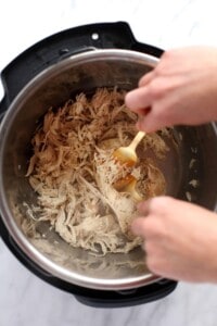 shredding chicken in instant pot.