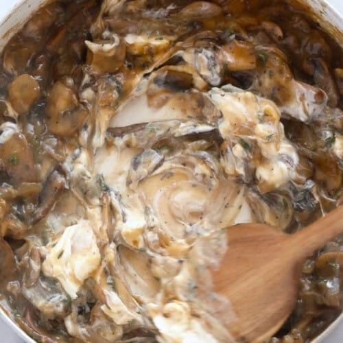 Mushroom Stroganoff (Vegetarian) - Fit Foodie Finds