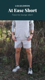 man wearing lululemon shorts