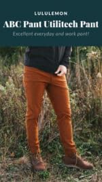 man wearing lululemon pants