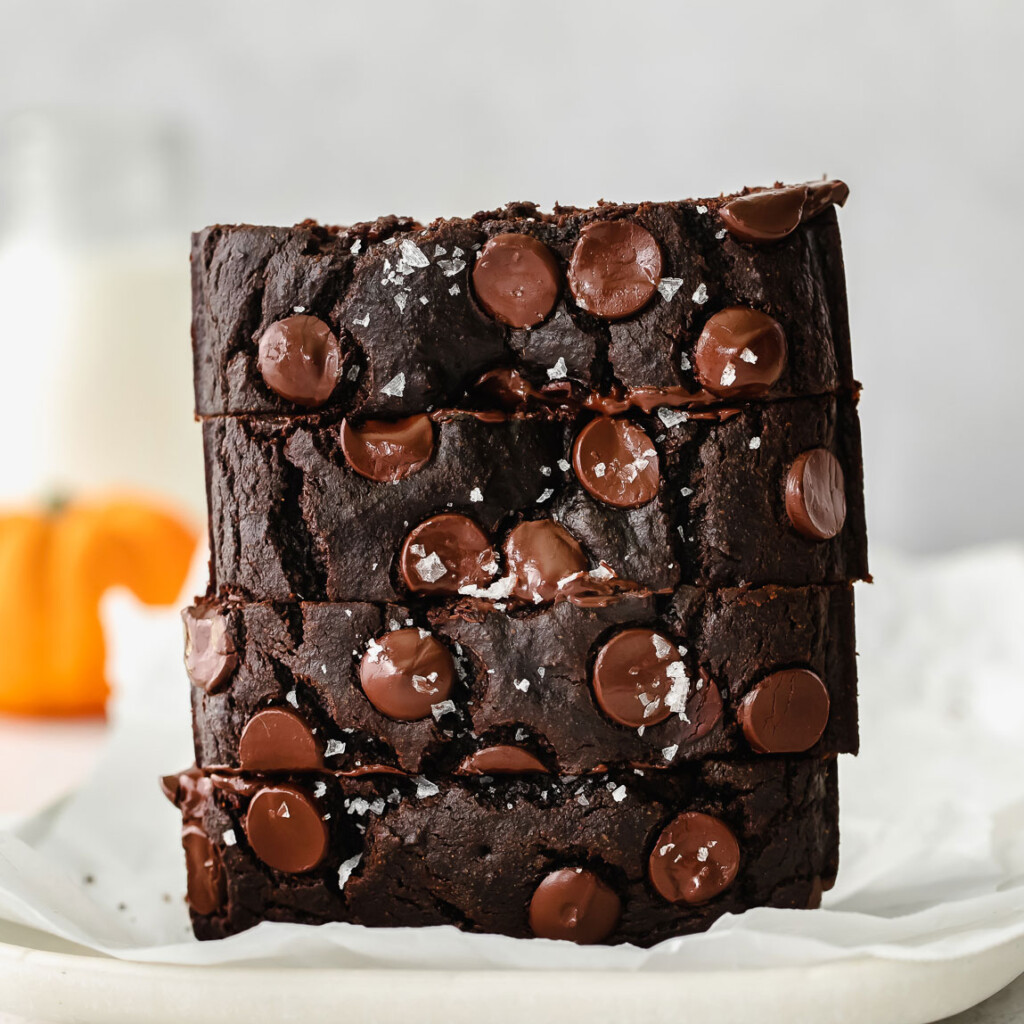 Chocolate Pumpkin Chocolate Chip Bread