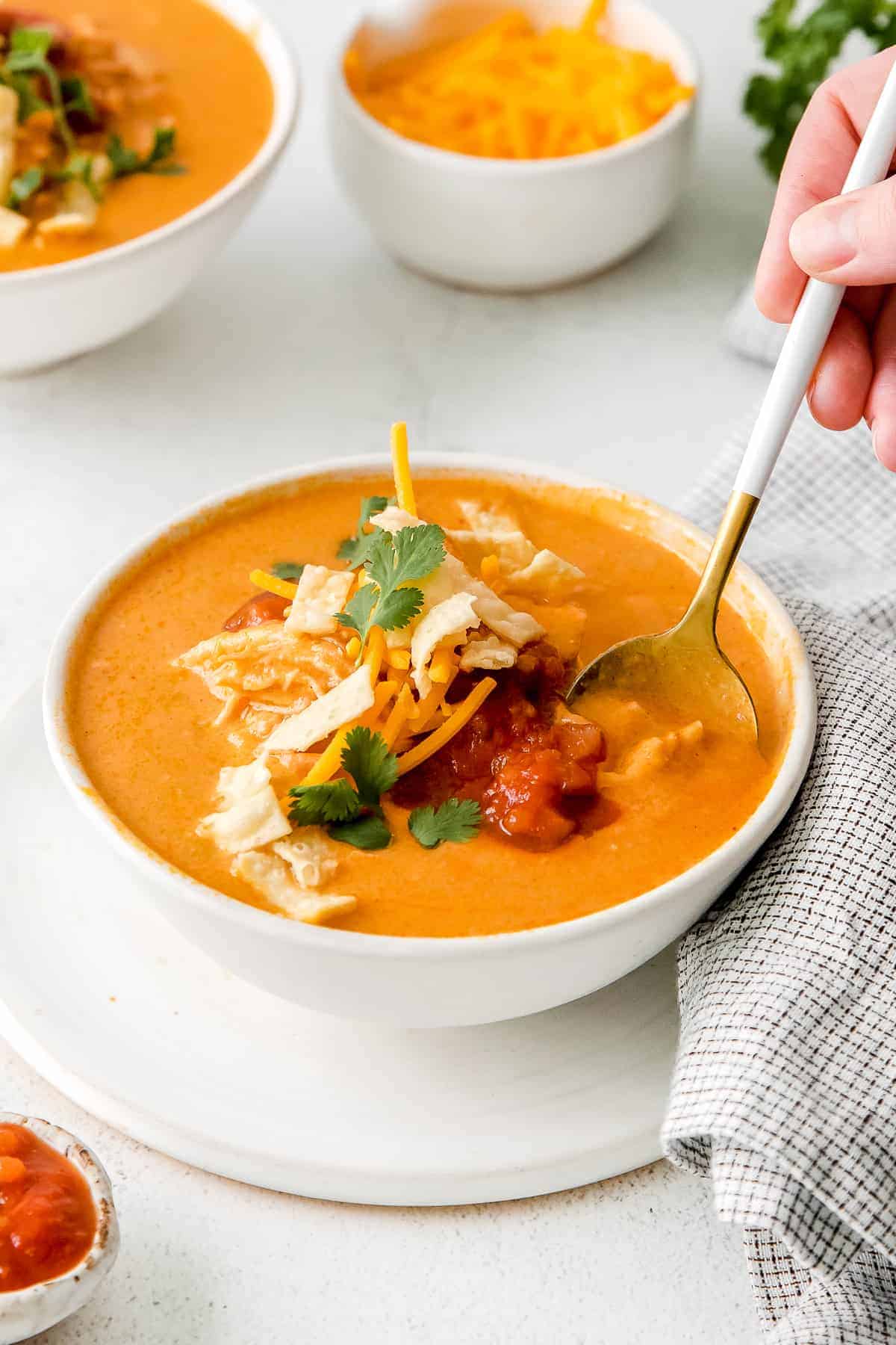 Chili's Chicken Enchilada Soup - Fit Foodie Finds