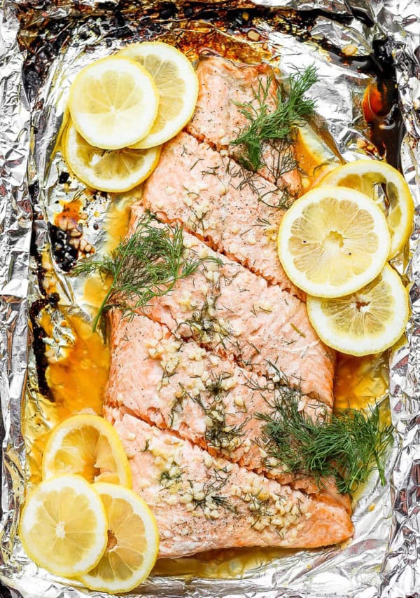 salmon in foil