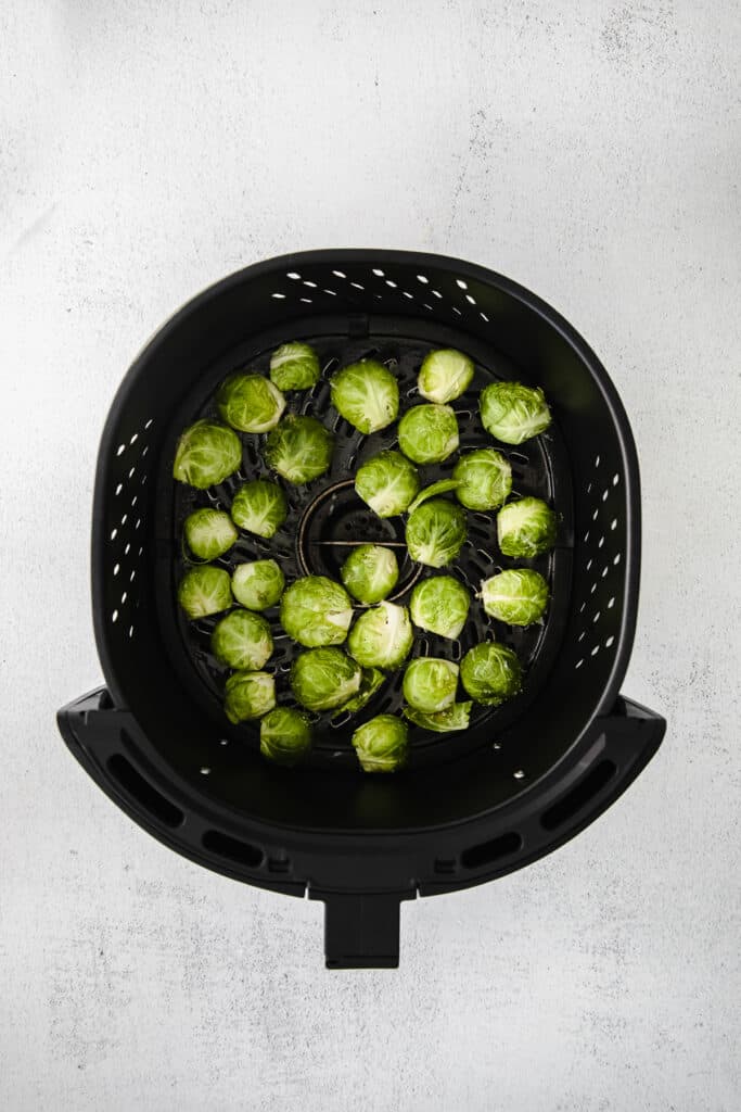 Brussel sprouts in an air fryer. 