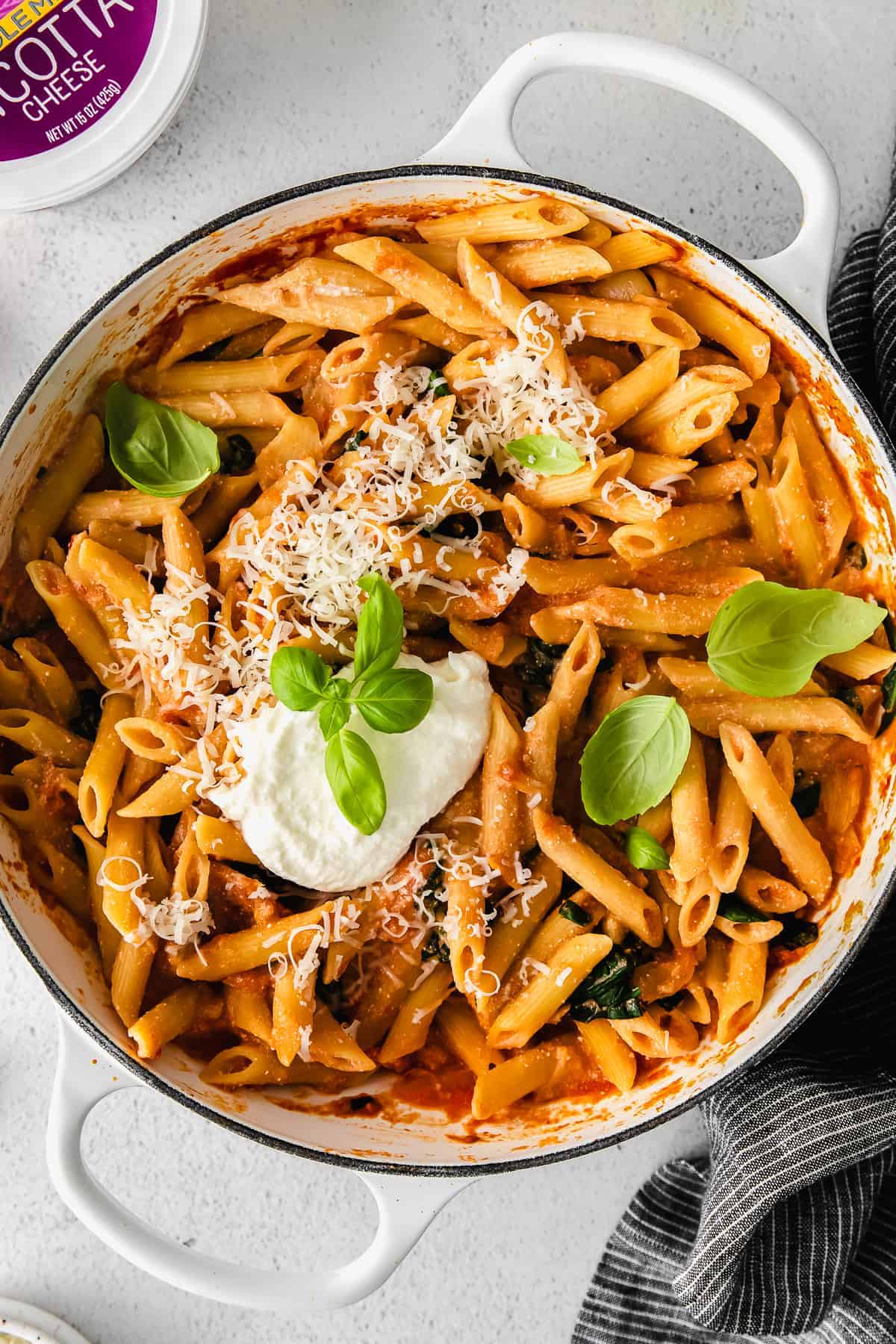 ricotta pasta in dutch oven