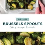 Brussels sprouts in a baking dish.