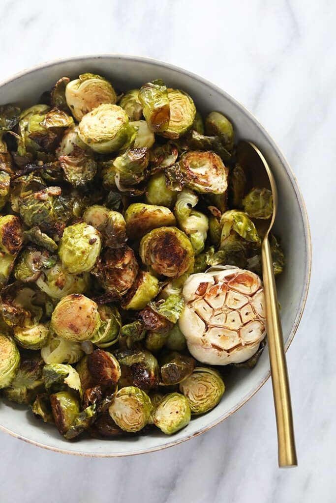 Brussels sprouts in bowl