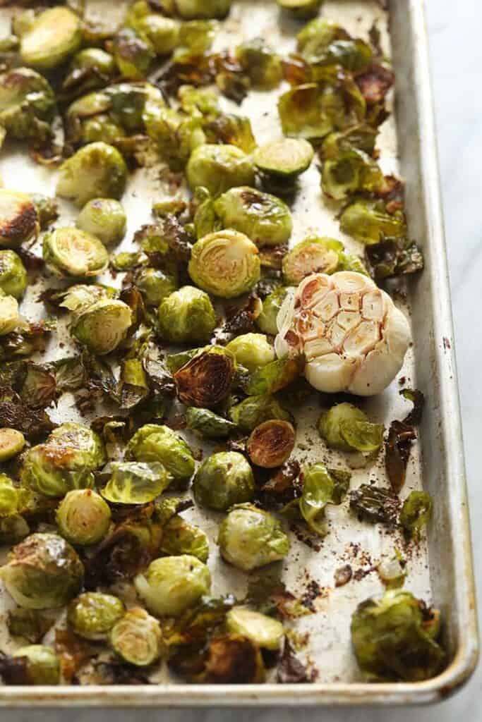 Brussels sprouts in oven