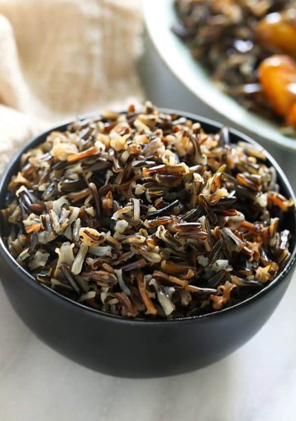 wild rice in bowl